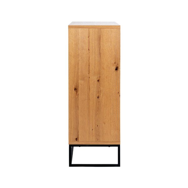 Черен висок скрин 102.2x124.7 cm Dalarna - Interstil-image-3