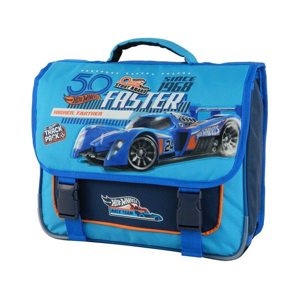 Синя ученическа чанта Hot Wheels - Bagtrotter-image-2