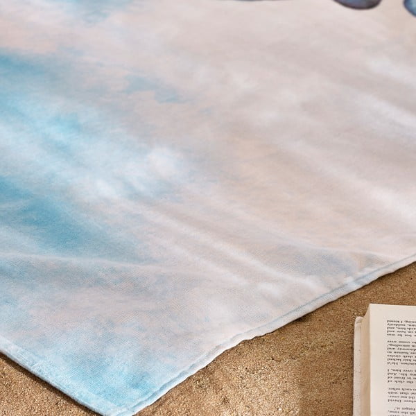 Синя памучна плажна кърпа 76x160 cm Octopus – Catherine Lansfield-image-2