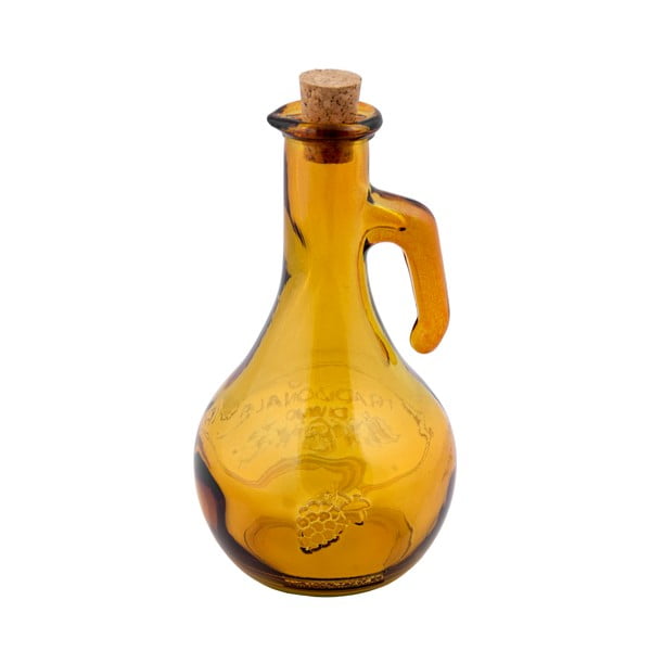 Жълта бутилка за оцет от рециклирано стъкло , 500 ml Di Vino - Ego Dekor