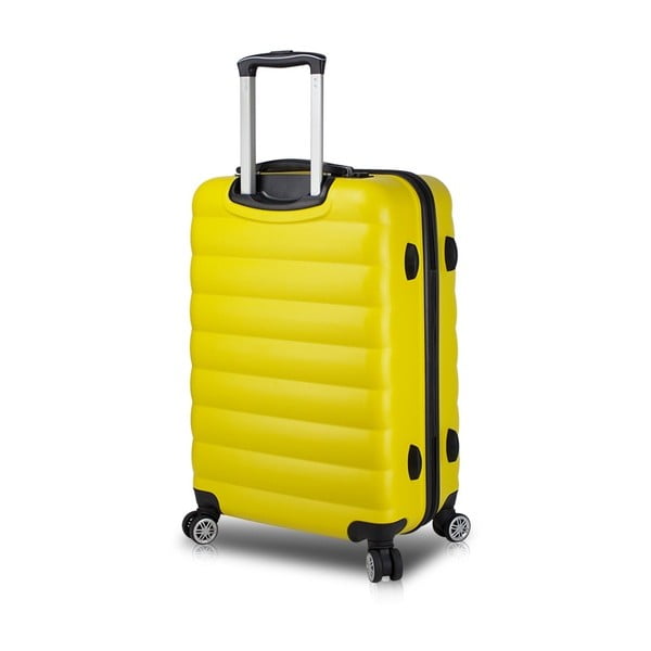 Жълт пътнически куфар на колелца с USB порт My Valice COLORS RESSNO Pilot Куфар - Myvalice