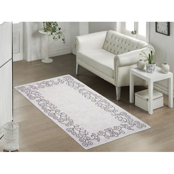 Сив и бежов памучен килим , 60 x 90 cm Orkide - Vitaus-image-1