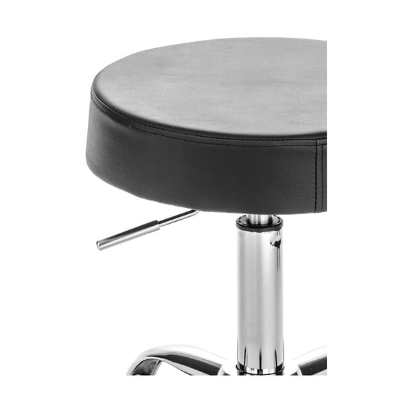 Черна табуретка на колела Tizio - Tomasucci-image-2