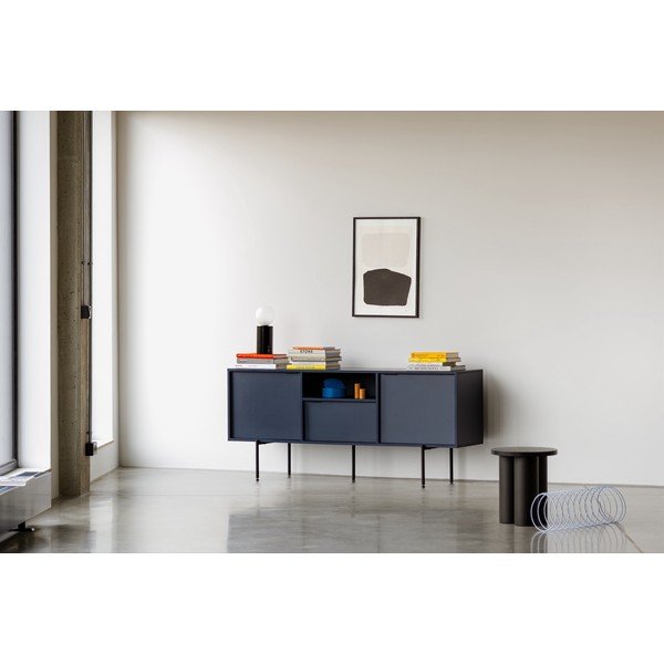 Тъмносиня маса за телевизор 180x79x50 cm Bau – noo.ma-image-1