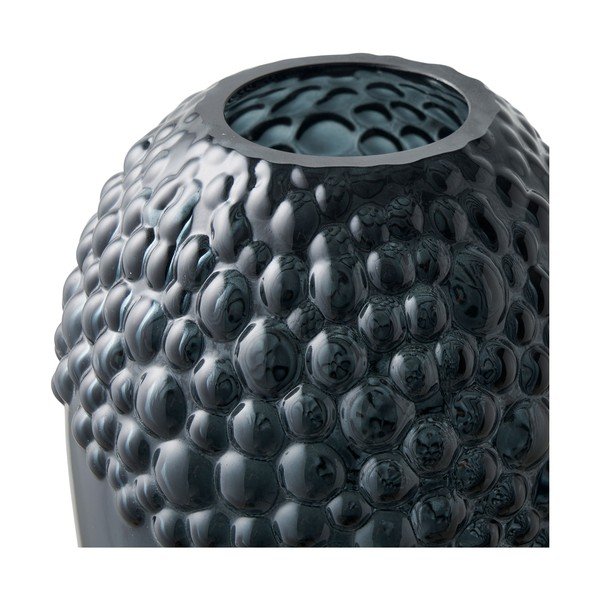 Тъмносива стъклена ваза (височина 25 cm) – House Nordic-image-2