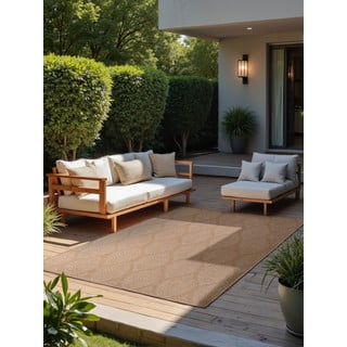 Килим за открито и закрито в цвят слонова кост и бежово 160x230 cm Duet Liora – NORTHRUGS