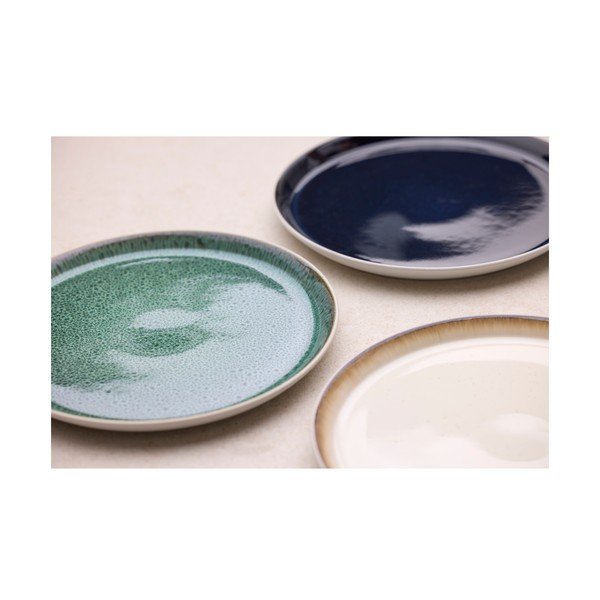 Бяла/зелена глинена чиния ø 27 cm Gastro White/Green – Bitz-image-4