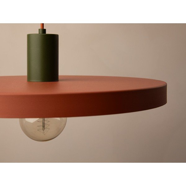 Метално висящо осветително тяло в тухлен цвят ø 40 cm Ori – Micadoni -image-4