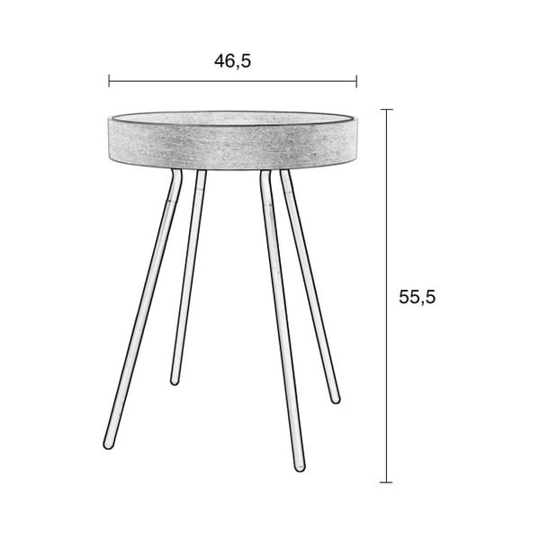 Сгъваема маса Тава Oak Tray - Zuiver-image-4