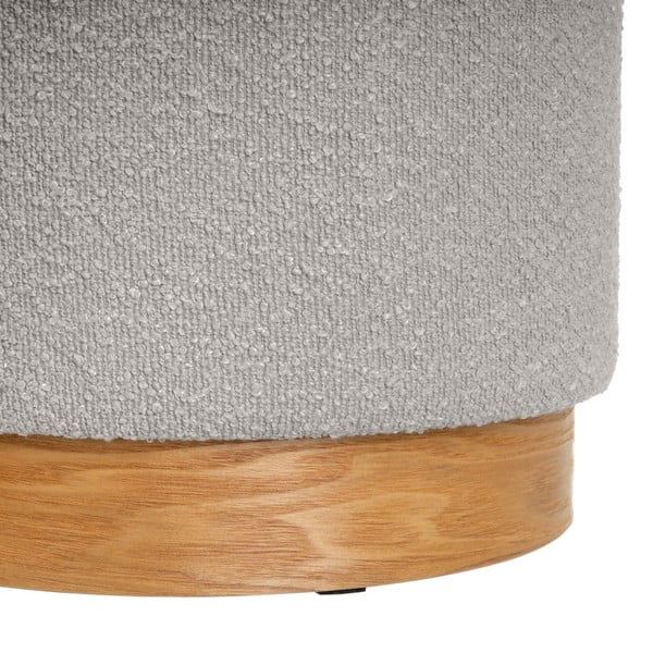 Светлосиви табуретки в комплект 2 бр. от прежда с примки от букле – Casa Selección-image-3