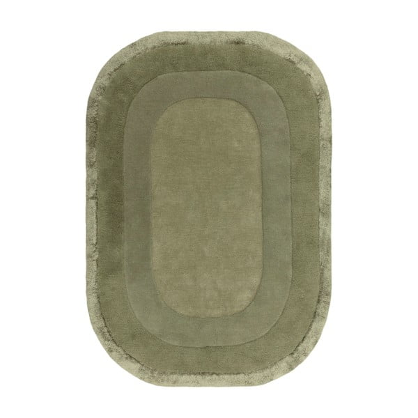 Зелен ръчно изработен килим със смес от вълна 200x290 cm Halo – Asiatic Carpets