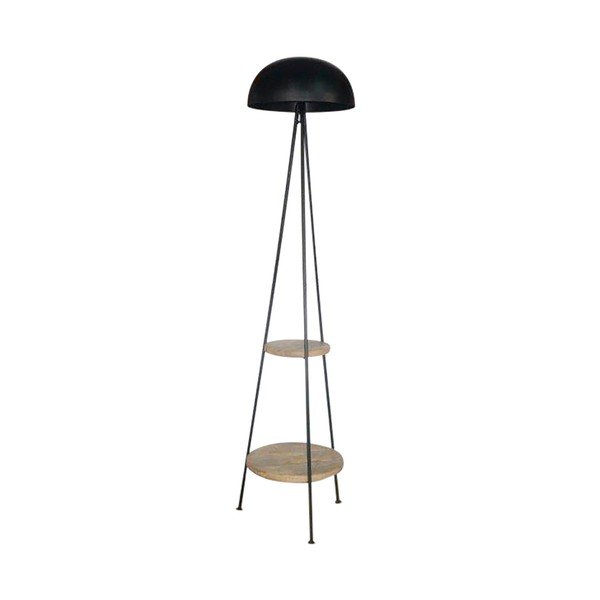 Черна подова лампа (височина 150 cm) Ardecor - Sema