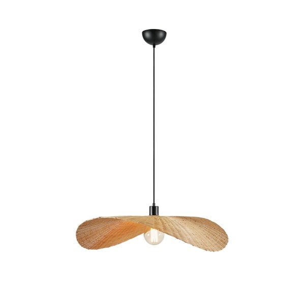 Висяща лампа в естествен цвят с абажур от бамбук ø 70 cm Rayo - Markslöjd