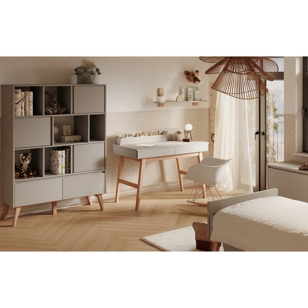 Сива детска етажерка 120x42,5 cm Swing - Pinio-image-1