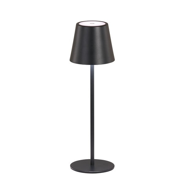 Черна LED настолна лампа с метален абажур (височина 36,5 cm) Viletto – Fischer & Honsel