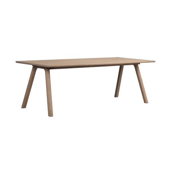 Сгъваема трапезна маса от масивен дъб 95x220 cm Clapperton – Rowico