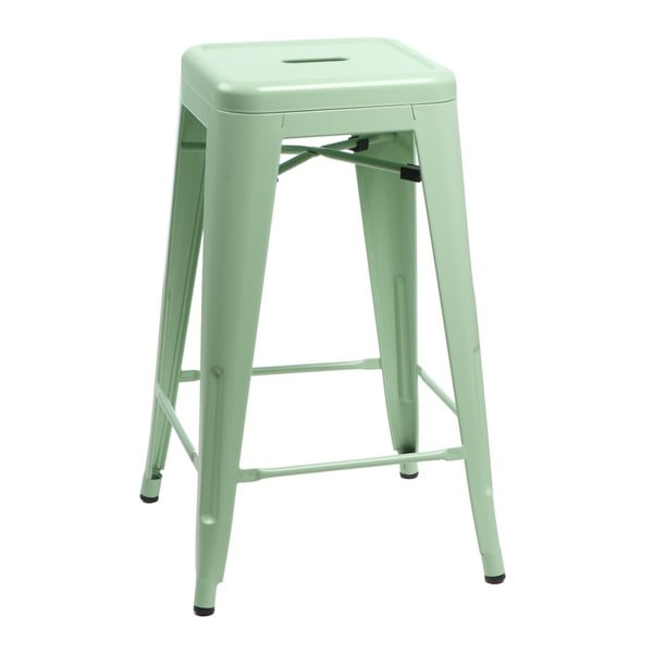 Zelená barová stolička D2 Paris, výška 75 cm