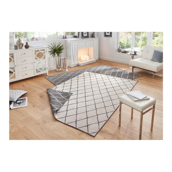 Сив и кремав килим за открито , 80 x 150 cm Malaga - NORTHRUGS-image-2