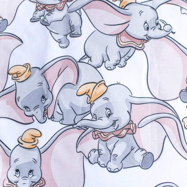 Бяло-сиво памучно детско спално бельо 100x135 cm Dumbo "Dots" – Jerry Fabrics-image-4