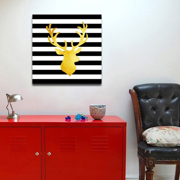 Obraz Canvas Framework Deer, 50 x 50 cm-image-1