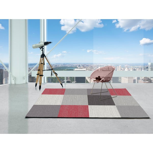 Сив килим Menfis Square, 120 x 170 cm - Universal