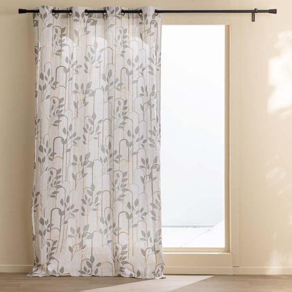 Сиво перде 140x240 cm Roseris – douceur d'intérieur