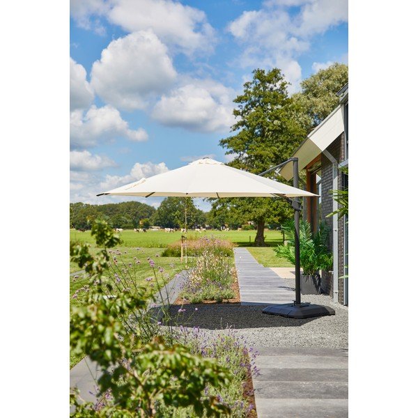 Бежов чадър Deluxe, ø 350 cm - Hartman-image-1