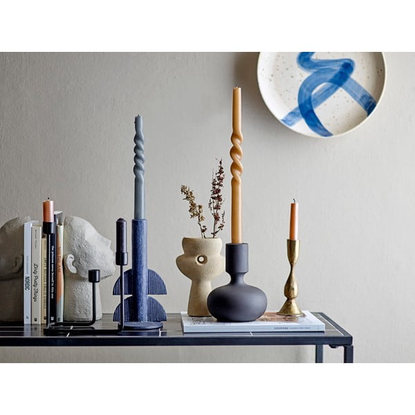 Син свещник, височина 22 cm Bess - Bloomingville-image-1