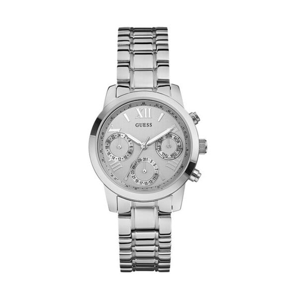Дамски часовник в сребристо с каишка от неръждаема стомана W0448L1 - Guess