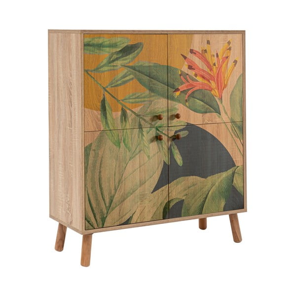 Шкафче от декор от дъб в естествен цвят 95x111 cm Multilux – Kalune Design-image-2