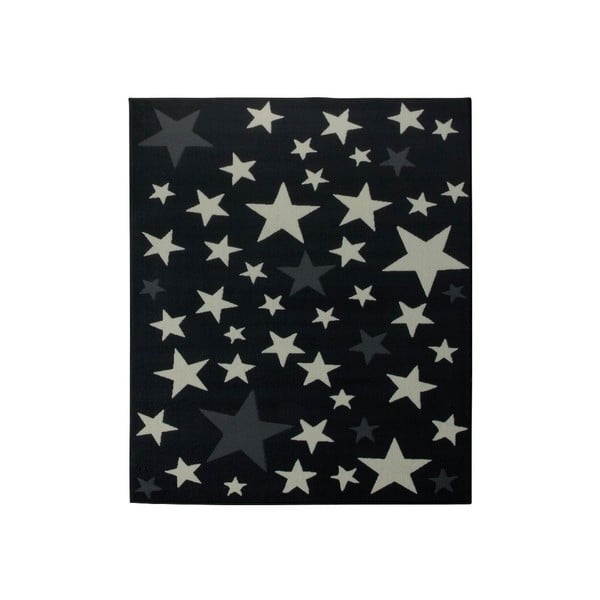 Dětský černý koberec Hanse Home Stars, 140 x 200 cm