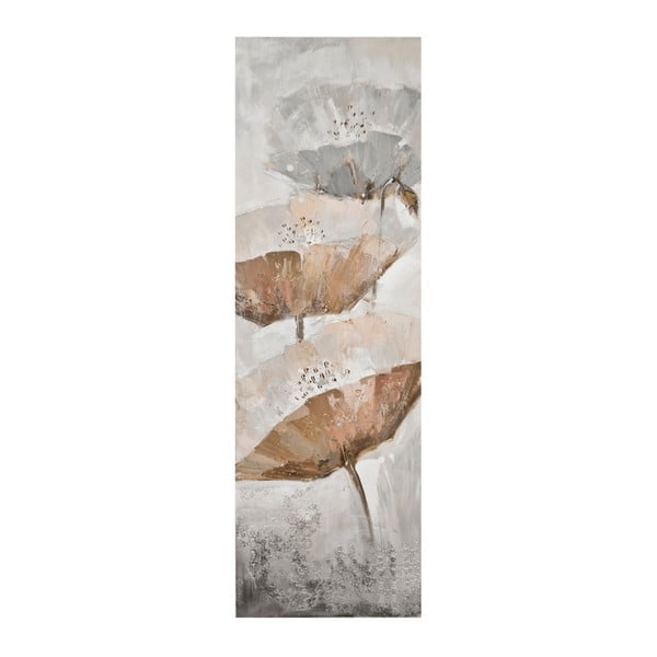 Obraz s rámem z jedlového dřeva Mauro Ferretti Fleurs, 40 x 120 cm