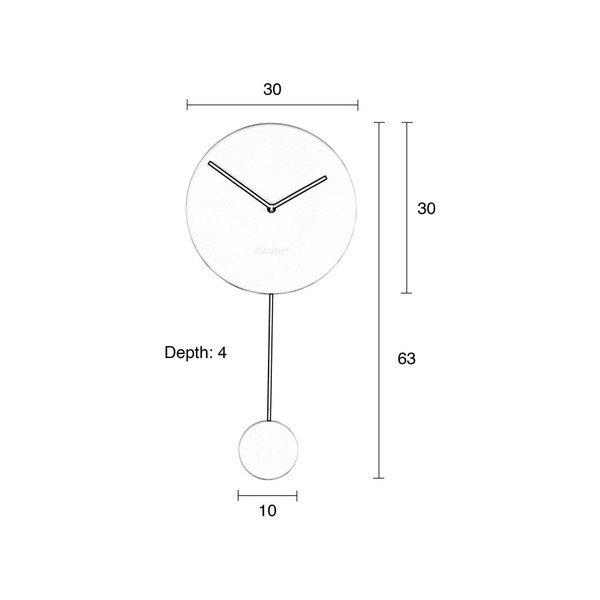 Черен стенен часовник - Zuiver-image-2