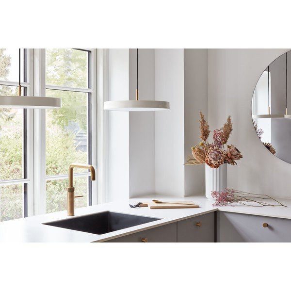 Кремаво LED затъмняващо се висящо осветително тяло с метален абажур ø 43 cm Asteria Plus Medium – UMAGE-image-3