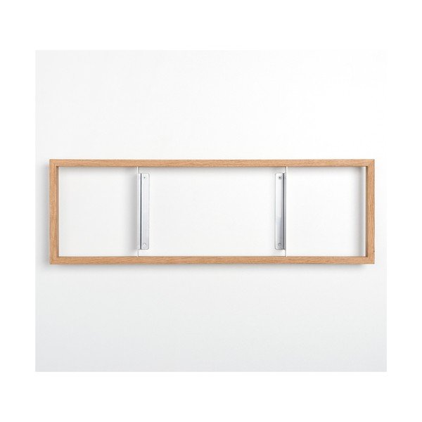 Knižní police z dubového dřeva das kleine b b3, výška 22 cm-image-2