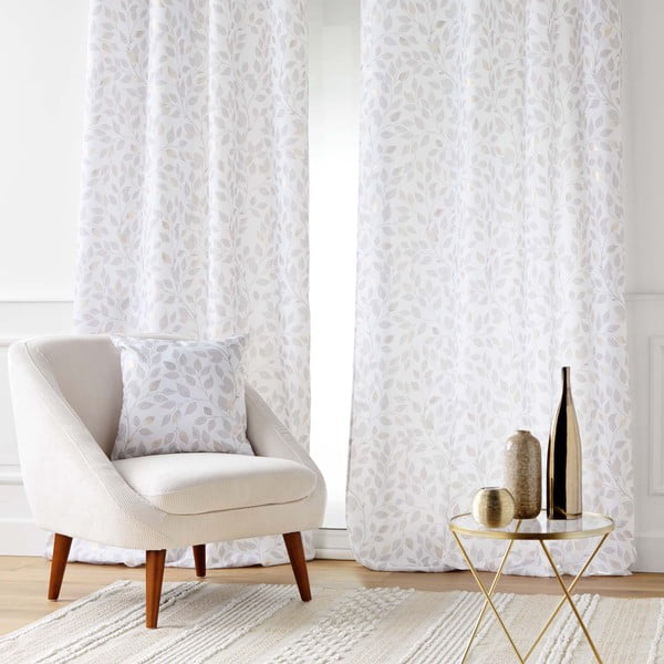 Бяло перде 140x280 cm Duchesse – douceur d'intérieur-image-1