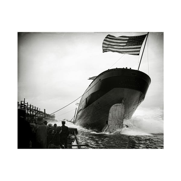 Fotoobraz Vyplutí lodi, USA, 90x70 cm