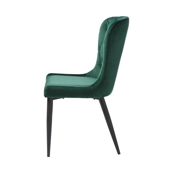 Зелен кадифен трапезен стол Granby – Unique Furniture-image-4