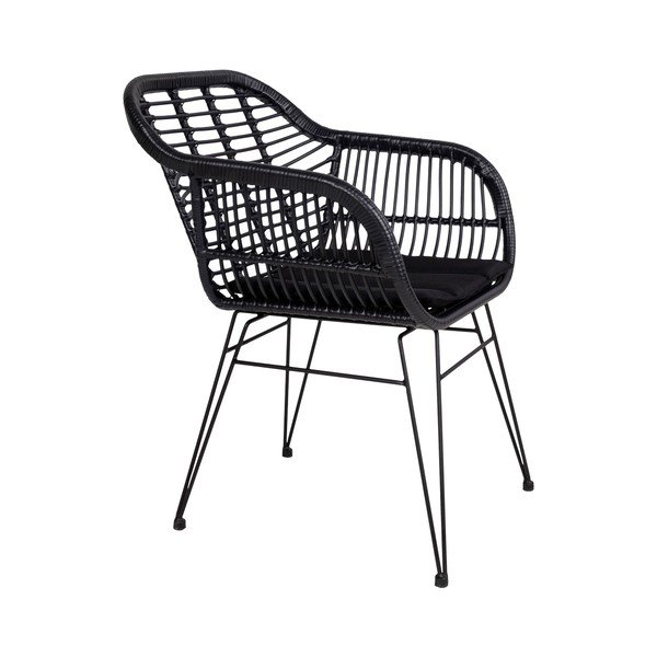 Комплект от 2 фотьойла от ратан за открито с възглавница Trieste - House Nordic-image-1