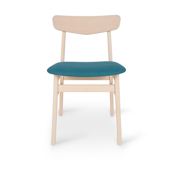 Трапезен стол от букова дървесина в тюркоазен/естествен цвят Mosbol - Hammel Furniture
