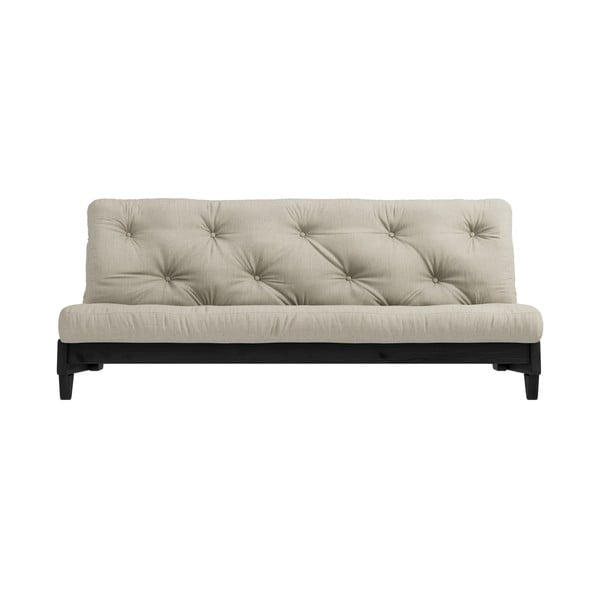 Променлив диван Черно/Линено бежово Fresh - Karup Design