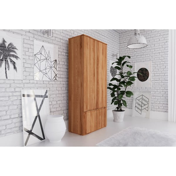 Гардероб от букова дървесина 90x206 cm Vento 2 - The Beds-image-4