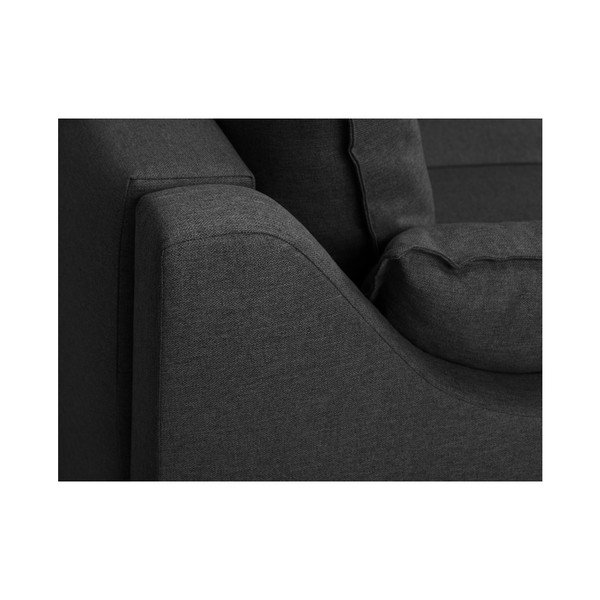 Диван от тъмносиво кадифе Ancolie, 150 cm - Mazzini Sofas-image-4