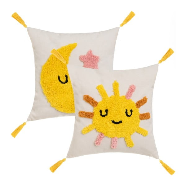 Детски възглавници в комплект от 2 броя броя Sun & Moon - Casa Selección