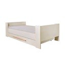 Бежово детско легло 90x200 cm с място за съхранение без ламелно дъно Kids – Roba