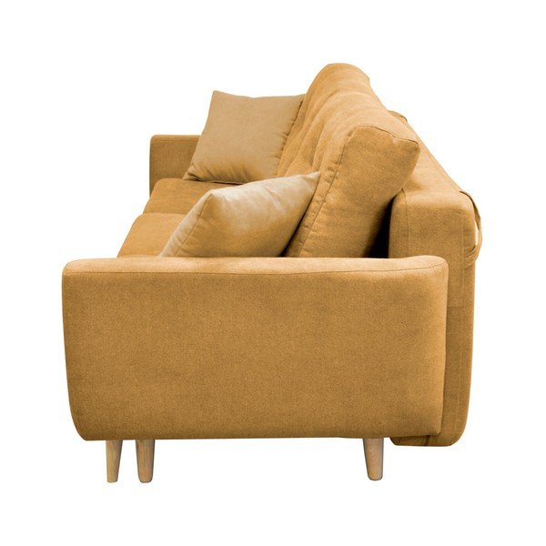 Hořčicově žlutá rozkládací pohovka pro tři Cosmopolitan design Barcelona-image-1