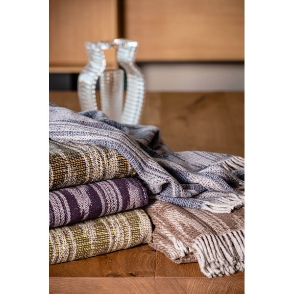 Кафяво одеяло със съдържание на памук , 140 x 180 cm Zanzibar - Euromant-image-1