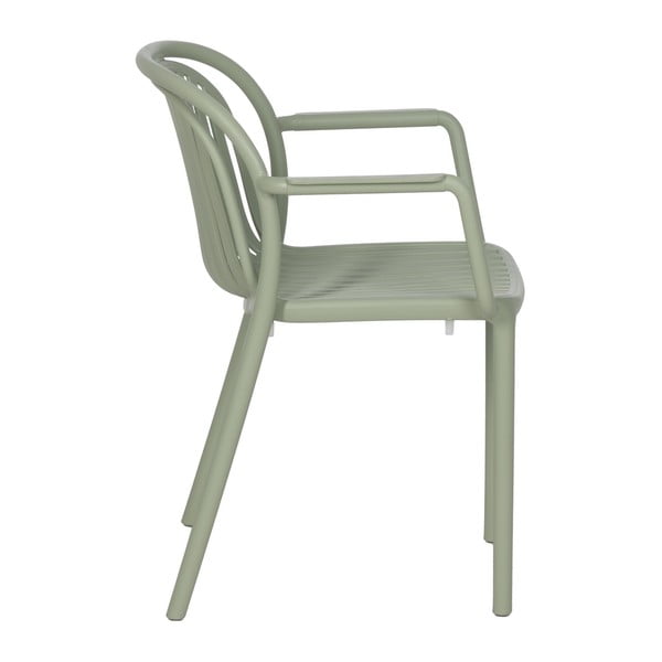 Зелен пластмасов трапезен стол Alia – Ixia-image-2