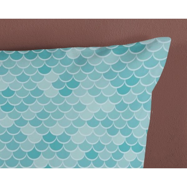 Синьо -розово единично  памучно детско спално бельо 140x200 cm Alisse – Good Morning-image-3