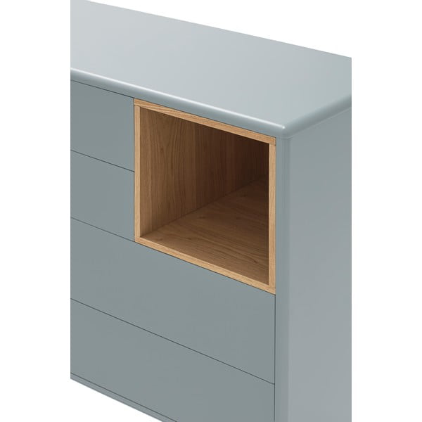 Син/сив нисък скрин 90x90 cm Corvo – Teulat-image-4